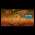 Interactive simulation map of CO2 , birth rates and death rates for countries in the world